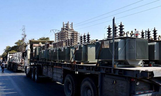 دام برس : دام برس | وزارة الكهرباء ترسل قافلة معدات كهربائية لصيانة الشبكة في محافظة حمص لتحسين واقعها