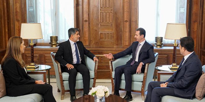 دام برس : دام برس | الرئيس الأسد للمنظري: وحدة المصلحة الإقليمية الصحية تقتضي العمل والتعاون بين دول الإقليم لمجابهة الأمراض
