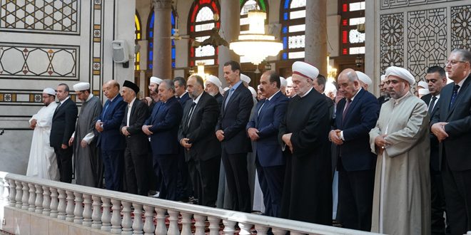 دام برس : دام برس | الرئيس الأسد يشارك في إحياء ذكرى المولد النبوي الشريف في جامع بني أمية الكبير بدمشق