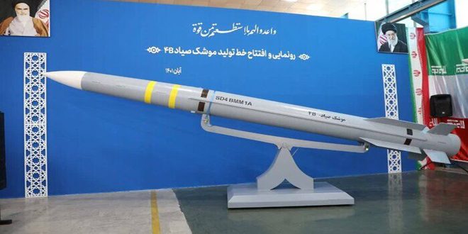 دام برس : إيران تطور منظومة صاروخية قادرة على مواجهة الصواريخ الباليستية