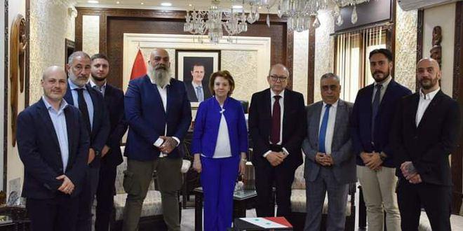 دام برس : وزيرة الثقافة تبحث مع وفد إيطالي سبل تعزيز التعاون الثقافي