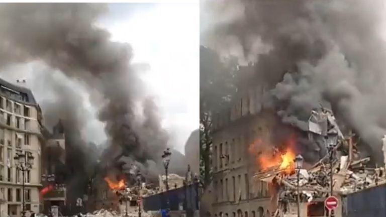 دام برس : دام برس | فرنسا: انفجار قوي جداً واحتراق مبان في الدائرة الخامسة بباريس