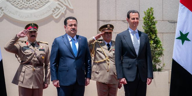 دام برس : دام برس | بمراسم استقبال رسمية في قصر الشعب.. الرئيس الأسد يستقبل رئيس الوزراء العراقي