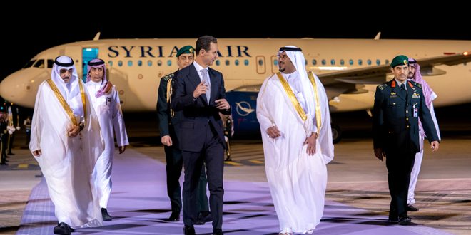 دام برس : دام برس | الرئيس الأسد يصل الرياض للمشاركة في أعمال القمة العربية الطارئة