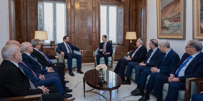 دام برس : دام برس | الرئيس الأسد لأعضاء القيادة المركزية لحزب البعث في لبنان:  الأحزاب تحمل مسؤولية كبيرة في تمتين العلاقات بين الشعوب