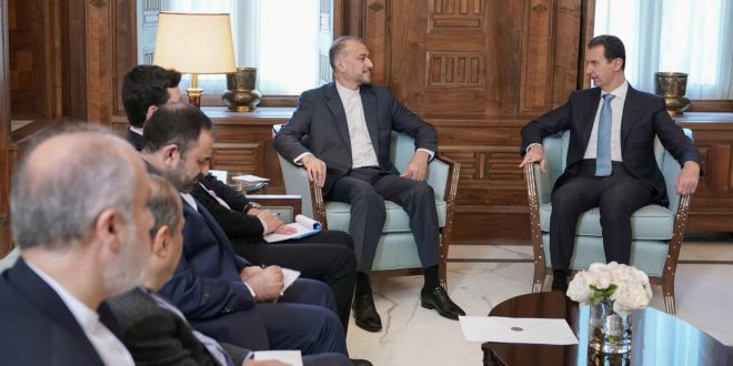 دام برس : دام برس | الرئيس الأسد يستقبل وزير الخارجية الإيراني ويبحث معه العلاقات الثنائية بين البلدين والتطورات في المنطقة