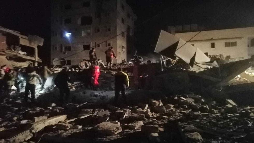 دام برس : دام برس | حمص: العدوان الإسرائيلي دمر مبنى الخدمات الفنية بالكامل و١٢ آلية هندسية وتضرر ٤٨ آلية متنوعة