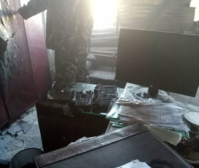 دام برس : إخماد حريق ضمن مكتب في المؤسسة العامة للاتصالات بدمشق