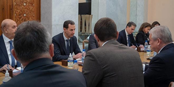 دام برس : دام برس | الرئيس الأسد لـ لافرنتييف: الضغوط الغربية على روسيا رد فعل على دورها المهم والفاعل
