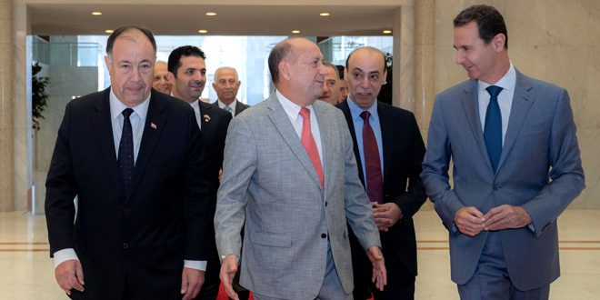 دام برس : دام برس | الرئيس الأسد لـ فرنانديز: تكثيف التواصل بين الفعاليات الاقتصادية والتجارية في سورية والباراغواي بما يحقق مصلحة الشعبين