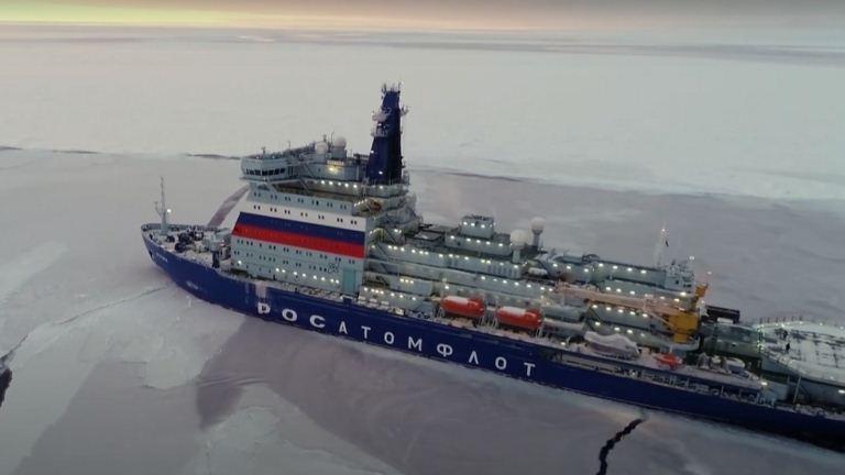 دام برس : روسيا تختبر كاسحة جليد نووية جديدة