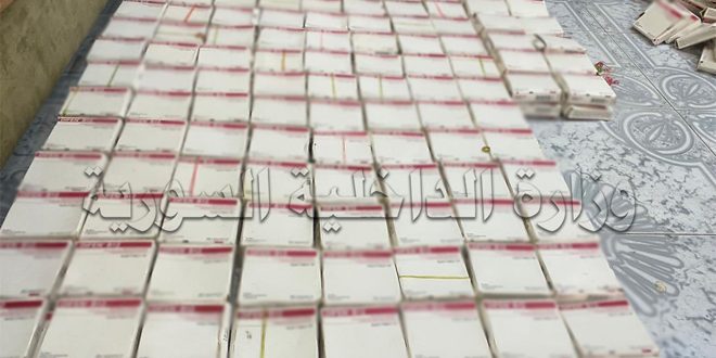 دام برس : دام برس | ضبط كمية أدوية أجنبية مهربة على أوتستراد دمشق ـ حمص  في ريف دمشق