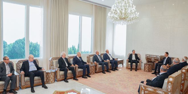 دام برس : دام برس | الرئيس الأسد يستقبل وفداً قيادياً فلسطينياً واللقاء يتناول نتائج حوارات المصالحة بين الفصائل الفلسطينية في الجزائر