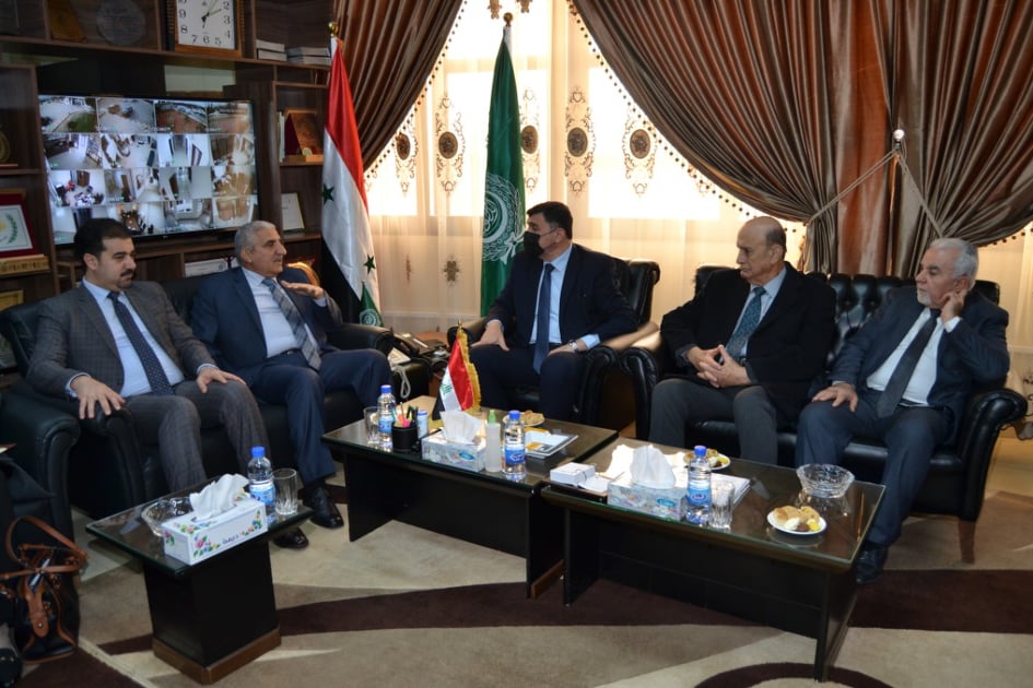 دام برس : دام برس | مباحثات هامة وتوقيع اتفاقية بين وزير الموارد المائية العراقي ومدير عام أكساد