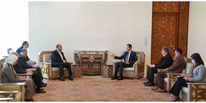 دام برس : دام برس | الرئيس الأسد: أهمية إقامة مشاريع جديدة تحقق المنفعة الاستراتيجية المشتركة لسورية وإيران
