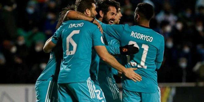دام برس : ريال مدريد يفوز على ديبورتيفو ألكويانو في بطولة كأس ملك إسبانيا لكرة القدم
