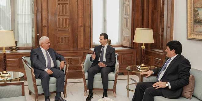 دام برس : دام برس | الرئيس الأسد يستقبل رئيس هيئة الحشد الشعبي في العراق ويناقش معه مجالات التعاون بين البلدين