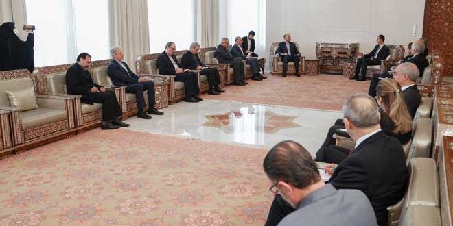 دام برس : دام برس | الرئيس الأسد يستقبل وزير الخارجية الإيراني واللقاء يتناول ملفات التعاون القائم بين البلدين