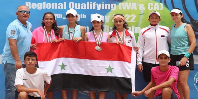 دام برس : منتخب سورية لكرة المضرب أولاً في الترتيب العام في بطولة غرب ووسط آسيا
