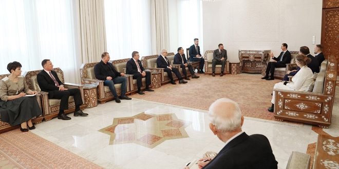 دام برس : دام برس | الرئيس الأسد يستقبل وفداً برلمانياً روسياً برئاسة ديمتري سابلين