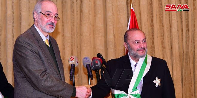 دام برس : دام برس | منح وسام الاستحقاق السوري من الدرجة الممتازة للسفير اللبناني