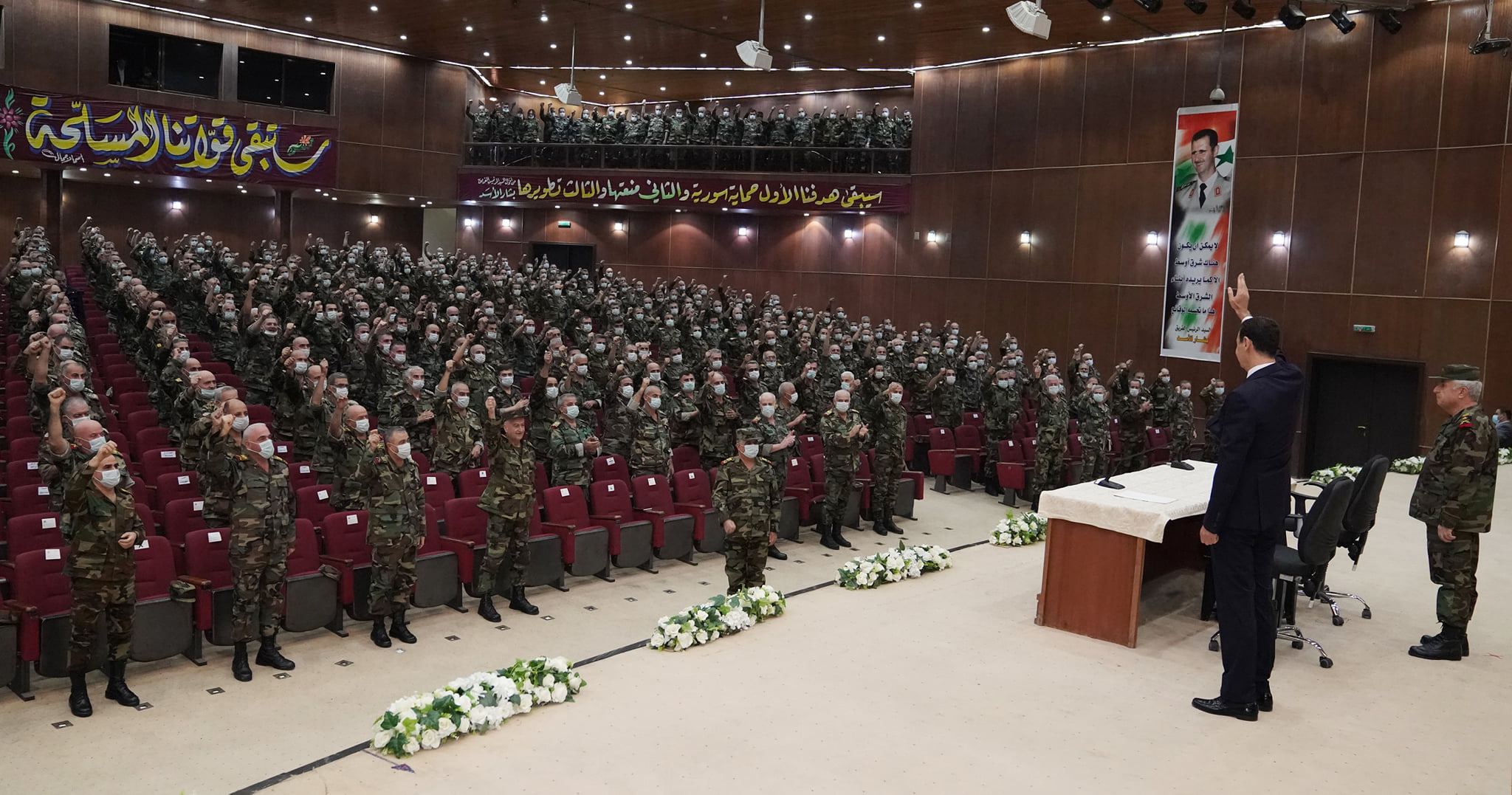 دام برس : دام برس | الرئيس الأسد يزور الأكاديمية العسكرية العليا بدمشق ويلتقي الضباط الخريجين