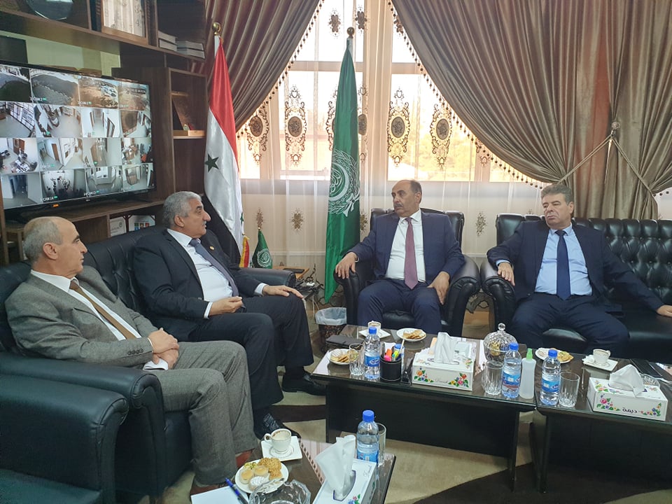 دام برس : مباحثات هامة بين وزير الزراعة الفلسطيني ومدير عام أكساد
