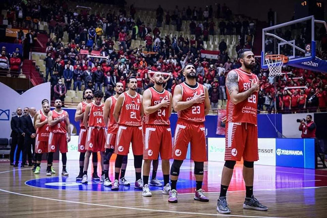 دام برس : منتخب سورية لكرة السلة في المجموعة 3 بنهائيات آسيا