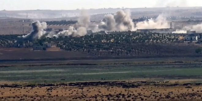 دام برس : دام برس | الاحتلال التركي ومرتزقته يعتدون بالقذائف على محيط عفرين وإعزاز بريف حلب الشمالي