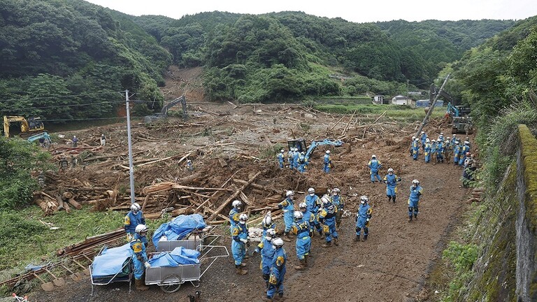دام برس : دام برس | الفيضانات تواصل اجتياح اليابان مخلفة دماراً وضحايا