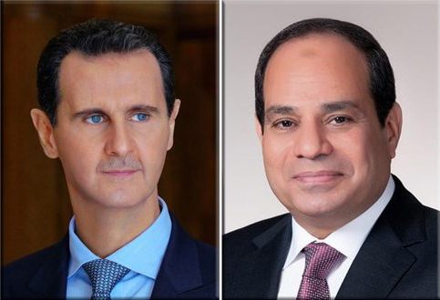 دام برس : دام برس | الرئيس الأسد يتلقى التهنئة من الرئيس السيسي بمناسبة عيد الأضحى المبارك