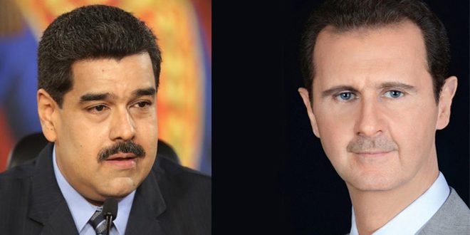 دام برس : دام برس | الرئيس مادورو يهنئ الرئيس الأسد بفوزه في الانتخابات الرئاسية