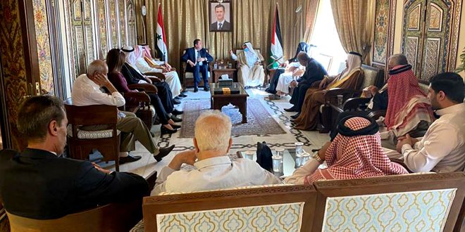 دام برس : وفد أردني يزور سفارة سورية: واثقون من انتصارها في مواجهة الحرب الظالمة