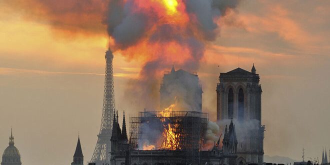 دام برس : دام برس | حريق هائل في كاتدرائية نانت التاريخية غرب فرنسا