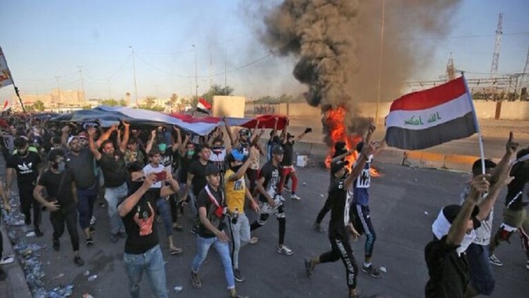دام برس : دام برس | تظاهرات على حدود بغداد وأنباء عن سقوط قتلى وجرحى