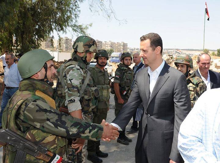 دام برس : دام برس | الرئيس الأسد يهنئ القوات المسلحة بمناسبة عيد الفطر السعيد