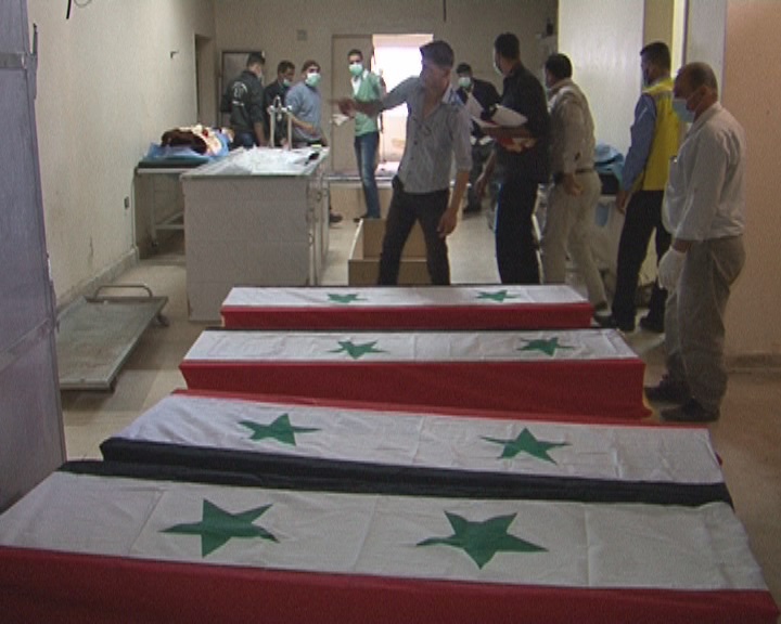 دام برس : دام برس | استشهاد 10 مواطنين  بينهم طفلان وإصابة آخرين باعتداءات إرهابية في ريف دمشق وإدلب وحماة