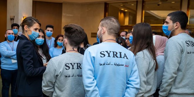 دام برس : دام برس | السيدة أسماء الأسد تلتقي المشاركين في الأولمبياد العلمي 2021