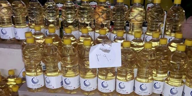 دام برس : دام برس | زيت دوار الشمس في صالات السورية للتجارة بـ 3900 ليرة لليتر الواحد