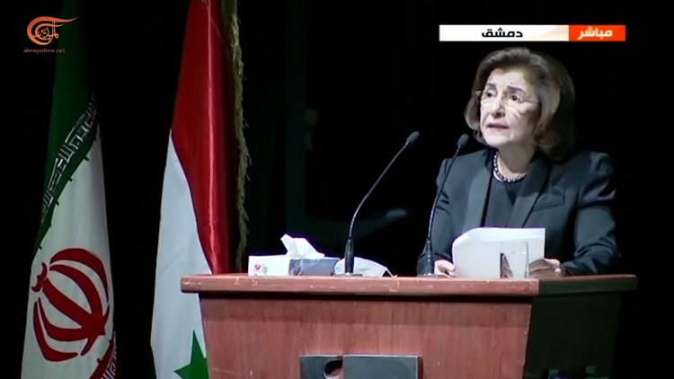 دام برس : ممثلة الرئيس الأسد ... شعبان: ما حققه سليماني والمهندس تفكير استراتيجي يقوّض استراتيجية العدو