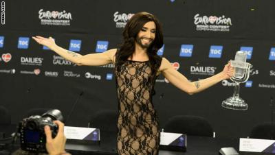 دام برس : امرأة متحولة بلحية تفوز بمسابقة يوروفيجن