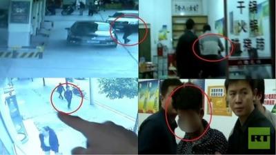 دام برس : دام برس | بالفيديو من الصين.. لحظات سرقة السيارة وتتبع السارق والقاء القبض عليه