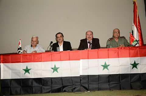 دام برس : دام برس | محافظ حلب وأمين فرع حزب البعث يقومان بزيارة لقرية نبل