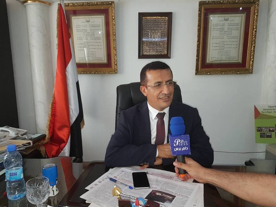دام برس : الأستاذ نايف القانص السفير اليمني بدمشق في حوار خاص لدام برس