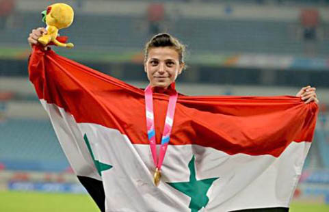 دام برس : بالفيديو.. البطلة فاطمة غسان ريا تكتب اسم سورية من جديد بأولمبياد نانجينغ ٢٠١٤