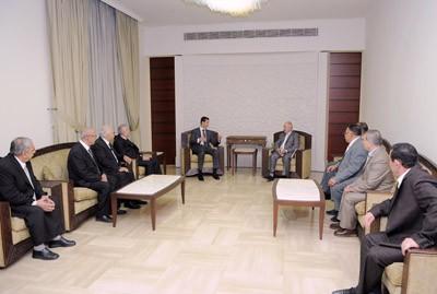 دام برس : دام برس | الرئيس الأسد لأعضاء المكتب التنفيذي للاتحاد العام للحرفيين : أهمية التنسيق بين اتحاد الحرفيين ومؤسسات الدولة لمعالجة مشاكل الحرفيين 