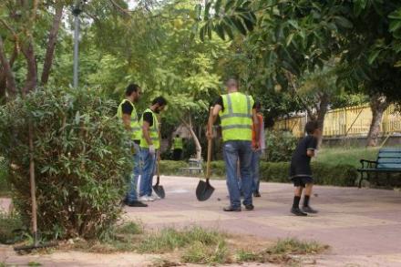 دام برس : دام برس | فريق شباب اللاذقية التطوعي ينظف حديقة علي جمال
