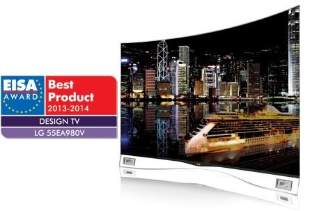 دام برس : تلفاز إل جي إلكترونيكس بشاشة OLED المنحنية يفوز بجائزة أفضل تصميم مبتكر لعام 2013-2014 من الجمعية الأوروبية للصورة والصوت (EISA)